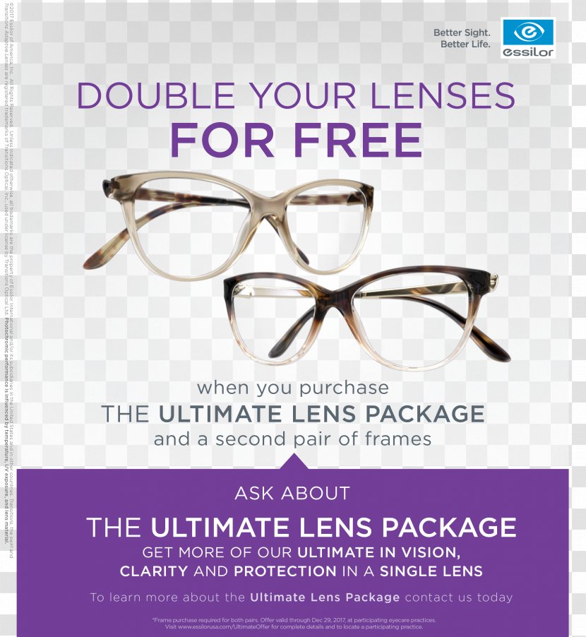 Essilor Contact Lenses Eye Care Professional Varilux - Cataract - Glasses Transparent PNG