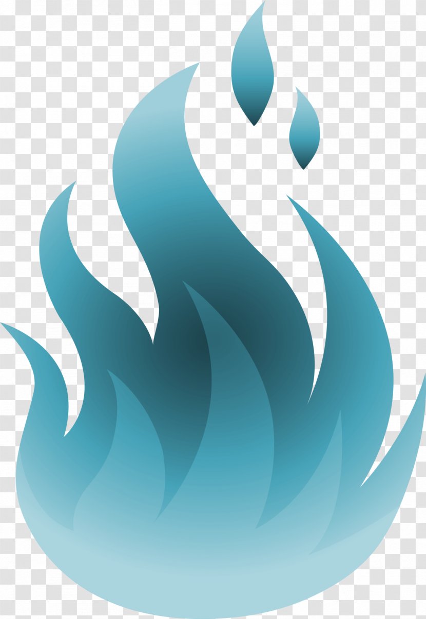 Flame Fire Combustion Clip Art - Aqua - Red Transparent PNG