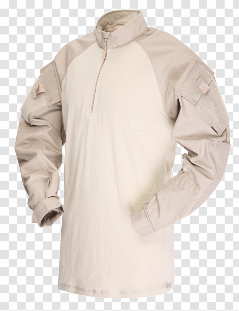 Sleeve TRU-SPEC T-shirt Clothing Army Combat Shirt - Truspec Tru 14 Zip Cold Weather - Under Armour Military Boots Transparent PNG