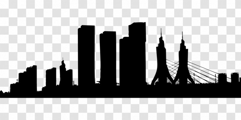 The Architecture Of City Silhouette Skyline - Modern Transparent PNG
