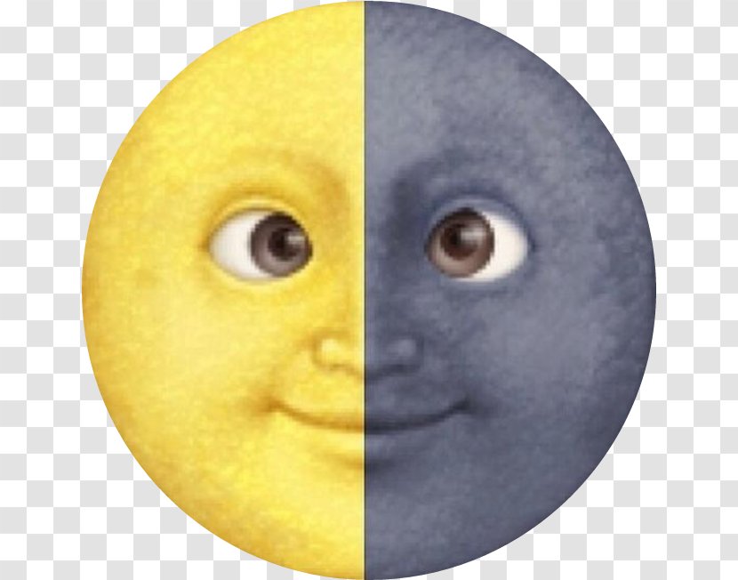 Emoji Black Moon Dark Emoticon Transparent PNG