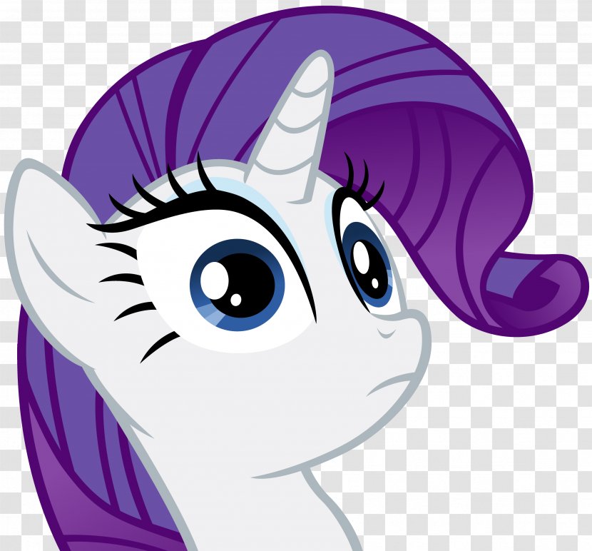 Rarity Derpy Hooves Twilight Sparkle Pinkie Pie Applejack - Cartoon - Unicorn Face Transparent PNG