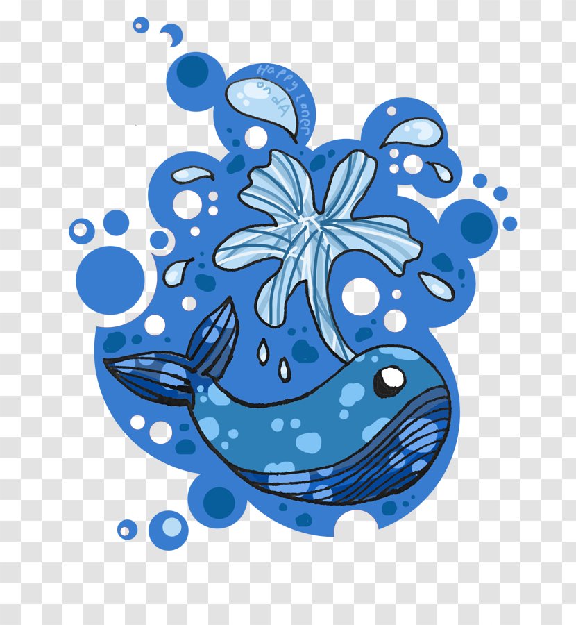 Clip Art Illustration Cartoon Flower Product - Blue Whale Transparent PNG