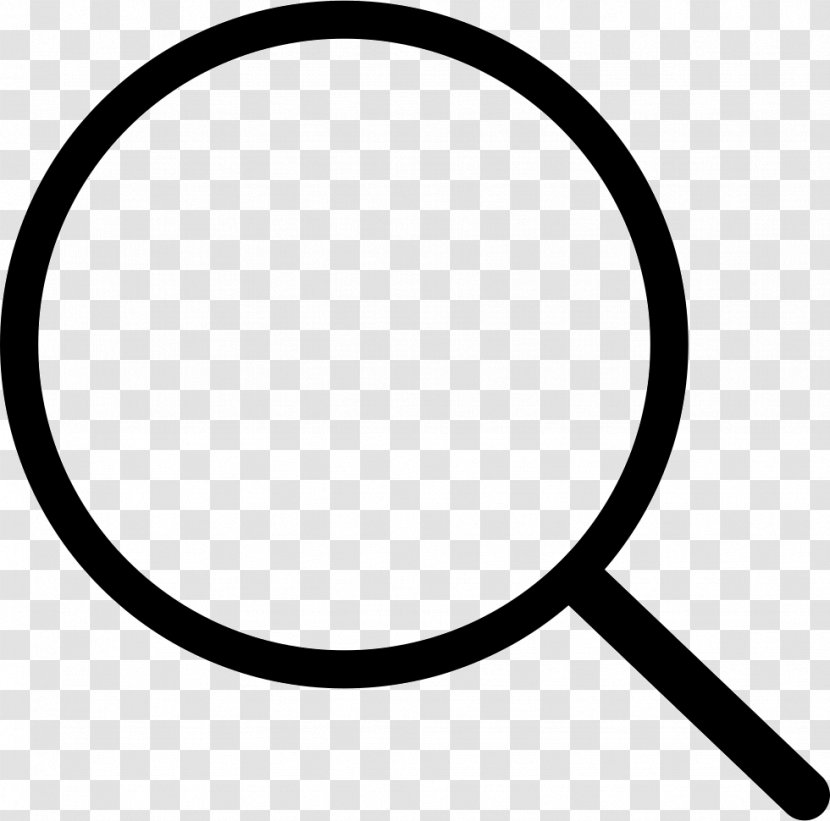 Magnifier - Computer Font - Black And White Transparent PNG