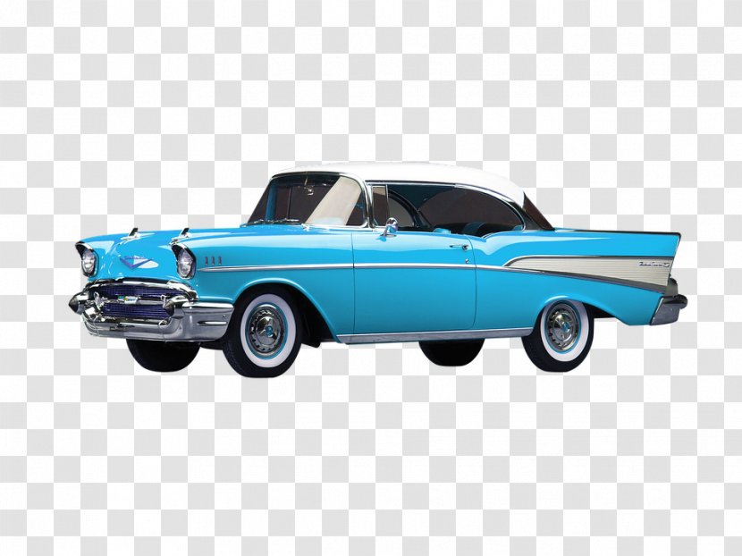 Chevrolet Bel Air Classic Car Model - Retro Cars Transparent PNG