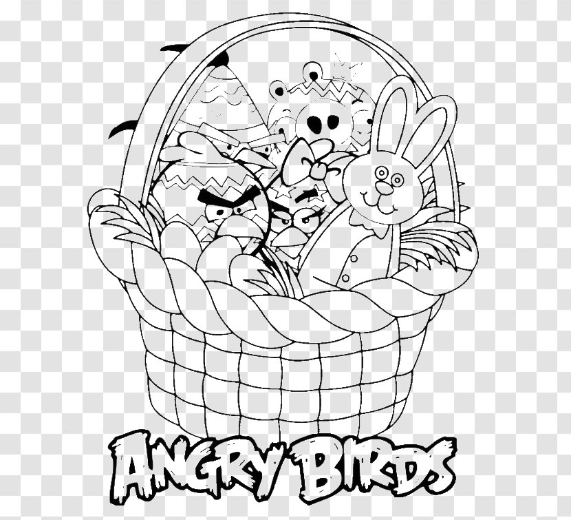 Easter Bunny Angry Birds Star Wars Egg Coloring Book Basket - Tree - Color Transparent PNG