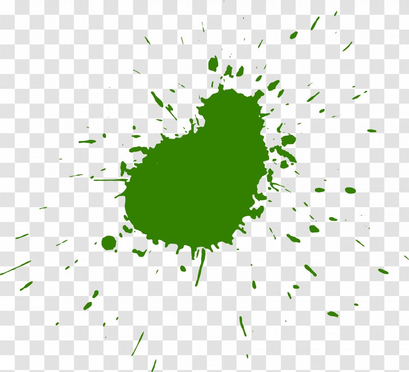 Microsoft Paint Splatter Film - Green Transparent PNG