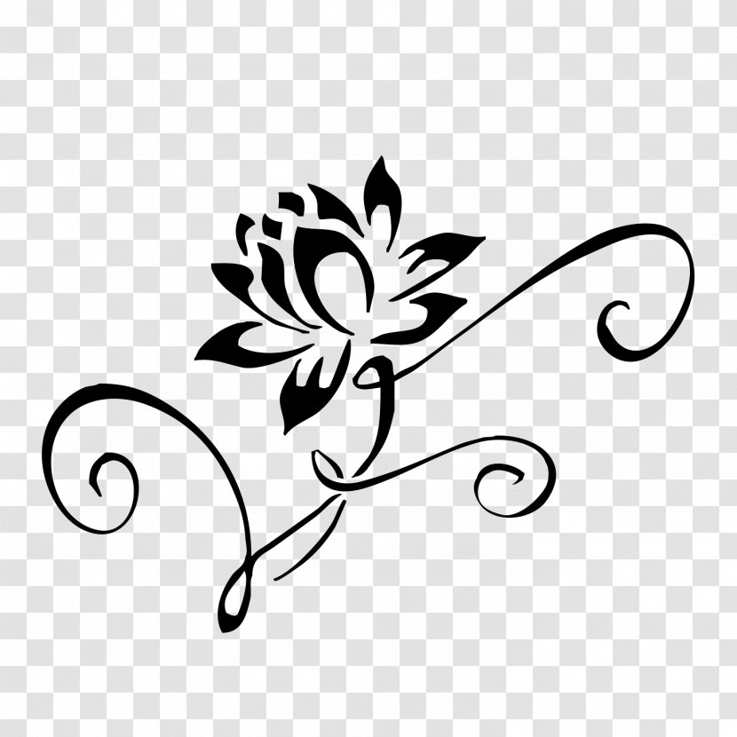 Tattoo Nelumbo Nucifera Flower - Petal - Henna Transparent PNG