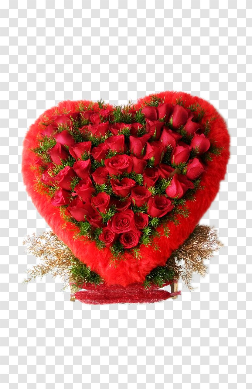 Garden Roses Flower Bouquet Heart - Rose Family - Heart-shaped Transparent PNG
