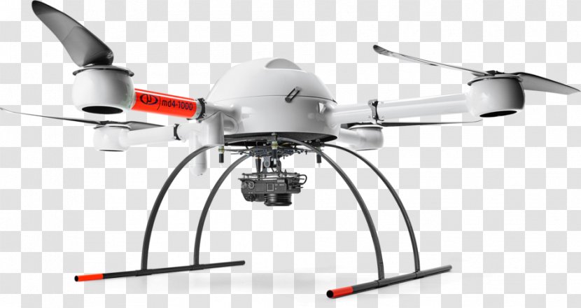 Unmanned Aerial Vehicle Micro Air Md4-1000 Quadcopter Surveyor - Helicopter - Mine Kafon Drone Transparent PNG