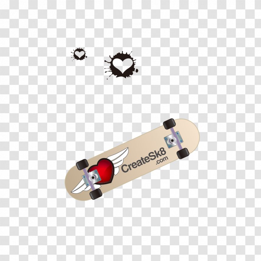 Valentines Day Heart Download Illustration - Angel - Skateboard Transparent PNG