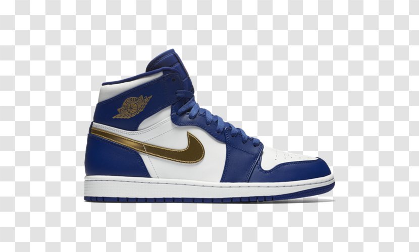 Air Jordan Gold Sneakers Royal Blue - Basketball Shoe - 23 Number Transparent PNG