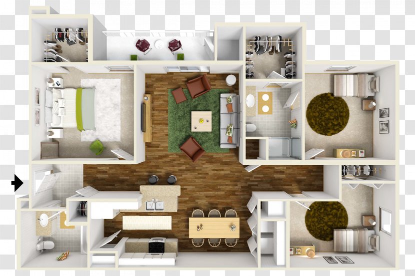Home Floor Plan Apartment Renting House - Building Transparent PNG