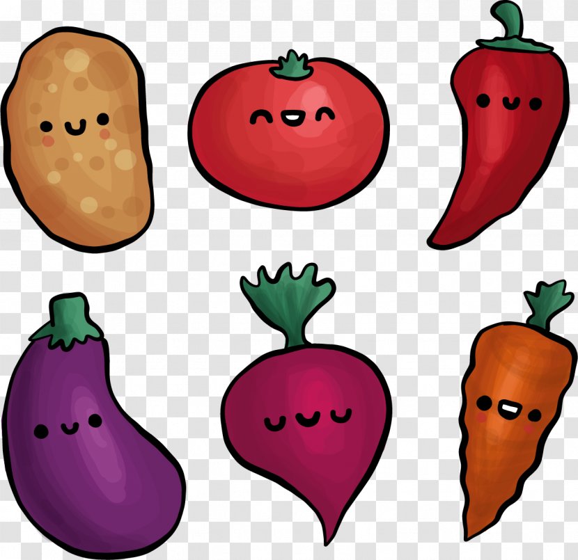 Vegetable Potato Clip Art - Strawberry - Lovely Watercolor Vegetables Transparent PNG