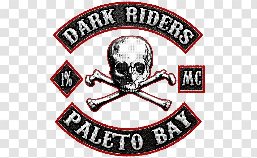 Dark Riders Motorcycle Club Patch Biker - Skull Transparent PNG