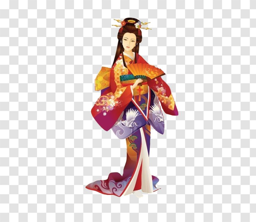 Japan Background - Figurine - Shimada Costume Design Transparent PNG