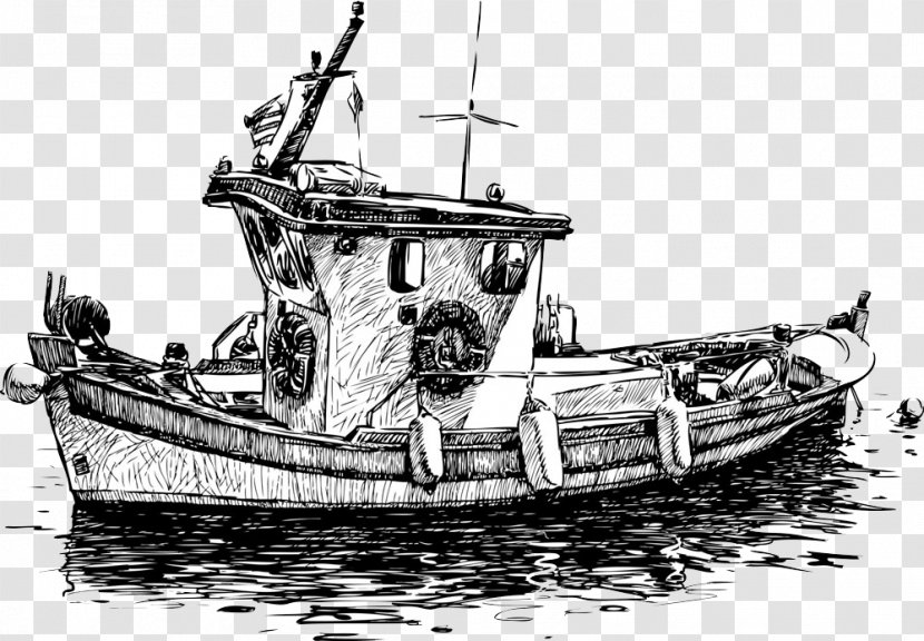 Ship Drawing Watercraft - Caravel - Hand-painted Transparent PNG