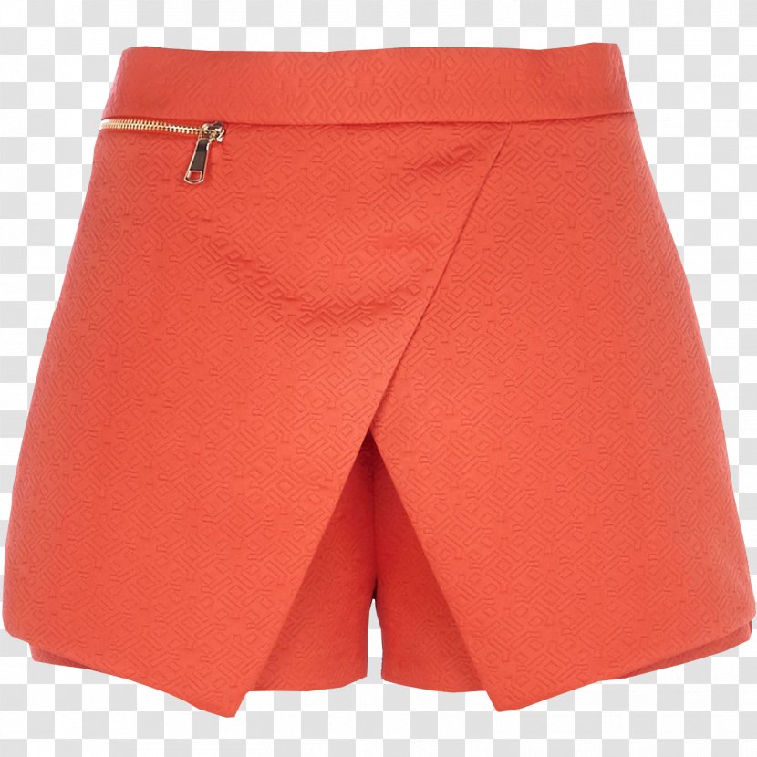 Swim Briefs Hoodie Trunks Bermuda Shorts - Sleeve - Orange Skirt Transparent PNG