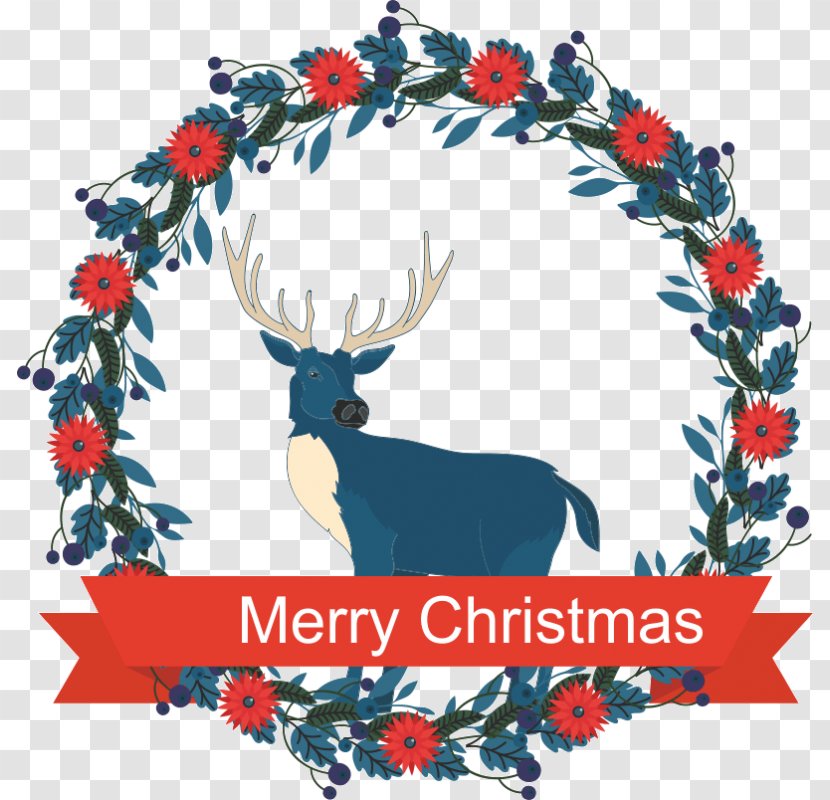 Christmas Decoration Wreath Garland Clip Art Transparent PNG