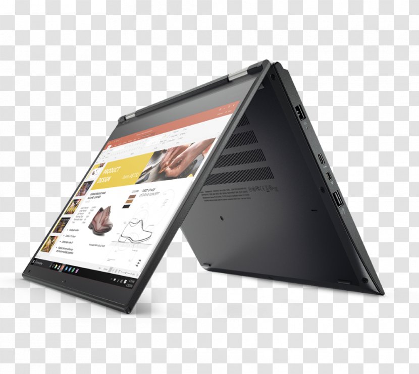 Lenovo ThinkPad Yoga 370 20J Laptop X1 Carbon - Solidstate Drive Transparent PNG