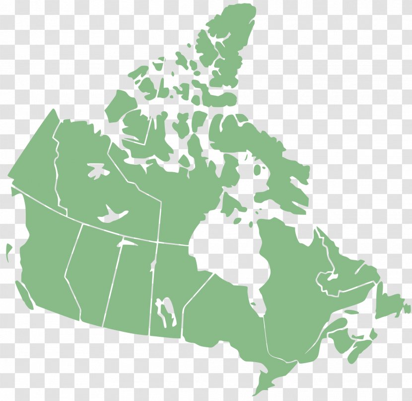 Provinces And Territories Of Canada Blank Map Globe - World Transparent PNG