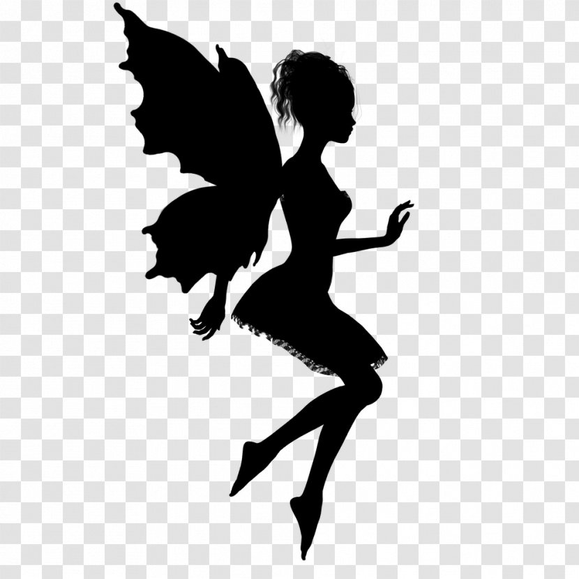 Wall Decal Sticker Fairy - Vector Silhouettes Transparent PNG