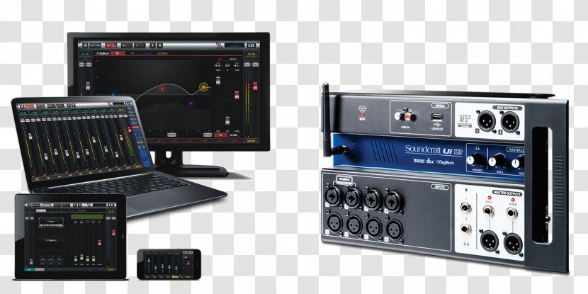 Soundcraft Digital Mixing Console Audio Mixers Remote Controls Dbx - Handheld Devices - Mixer Transparent PNG
