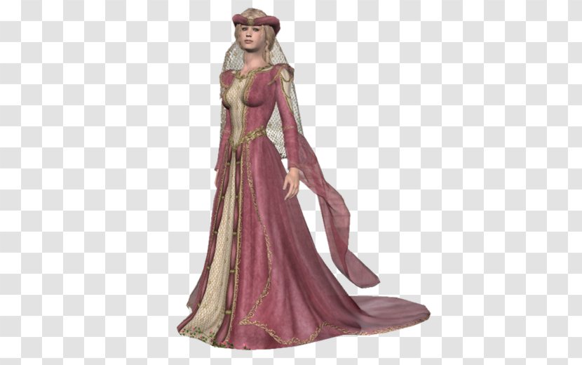 Middle Ages Gown Woman Information Bijou - Royaltyfree - Image Hosting Service Transparent PNG