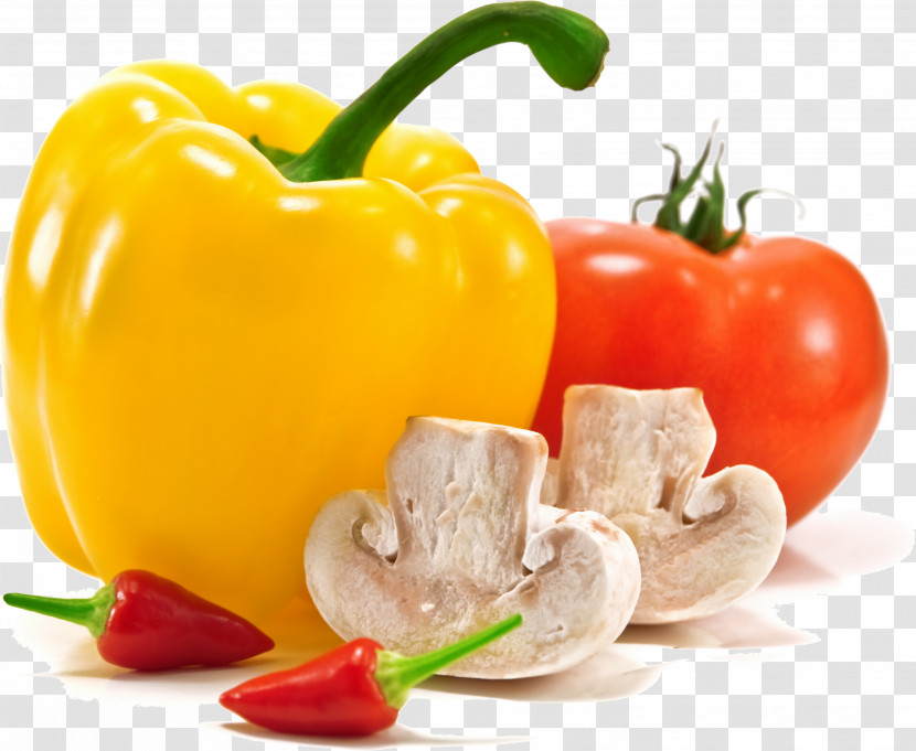 Natural Foods Bell Pepper Vegetable Pimiento Food Transparent PNG