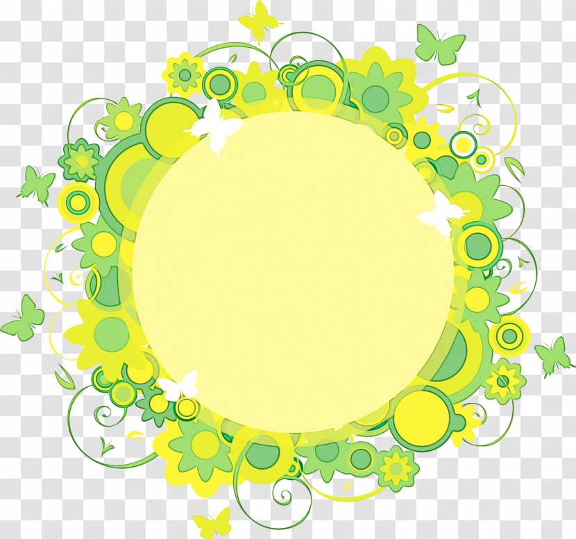 Green Yellow Circle Oval Plant Transparent PNG