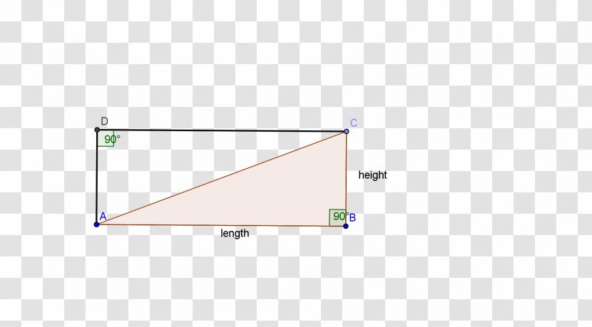 Triangle Area Rectangle - Euclidean Transparent PNG