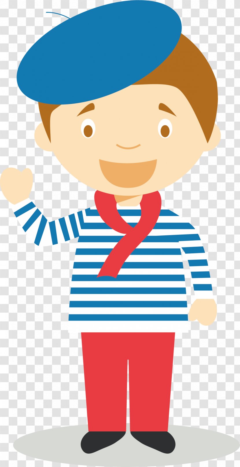 France Cartoon Clip Art - Watercolor - Navy Boy Vector Transparent PNG