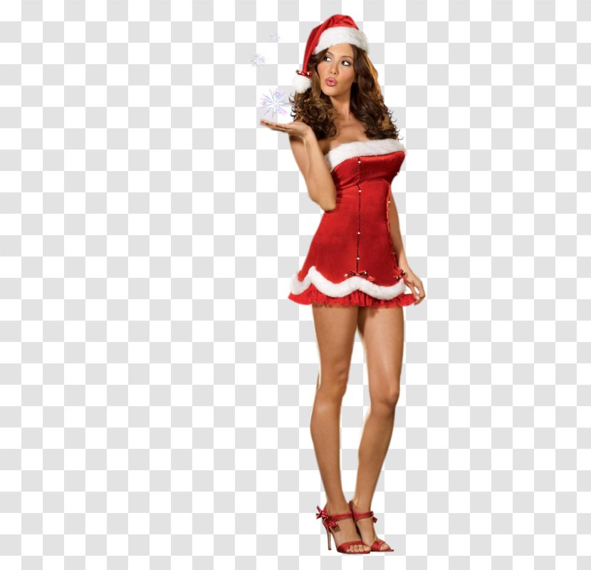 Santa Claus Mrs. Costume Clothing Christmas - Cartoon Transparent PNG