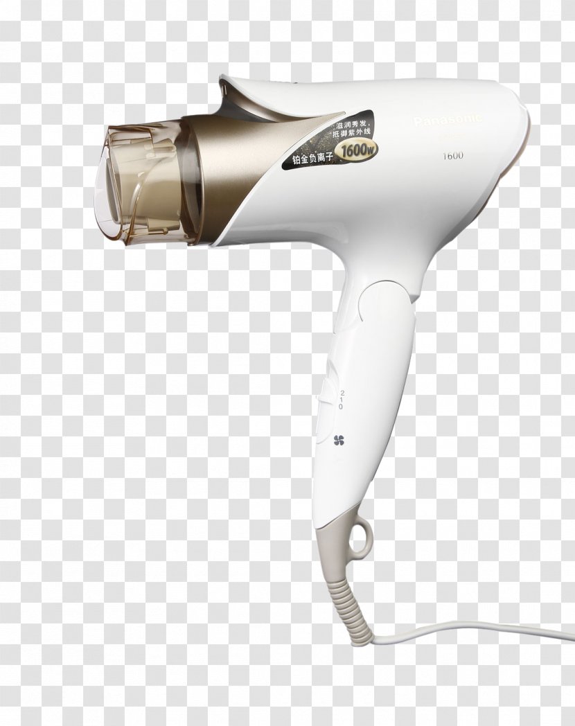 Hair Dryer Panasonic Negative Air Ionization Therapy - Electricity - Thermostat Transparent PNG