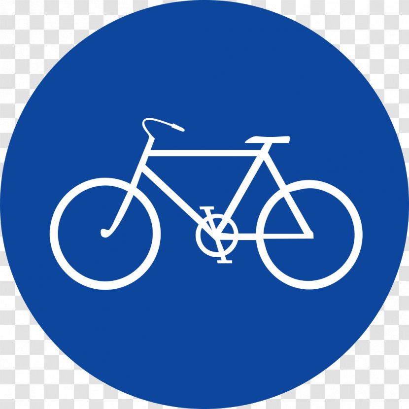 Traffic Sign Bicycle Cycling Segregated Cycle Facilities Panneau De Signalisation D'une Piste Ou Bande Cyclable Obligatoire En France - Brand - Road Views Transparent PNG