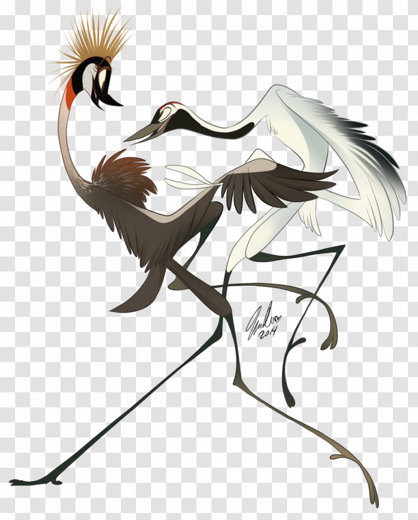 Crane Bird Art Dance Dinosaur - Fictional Character Transparent PNG