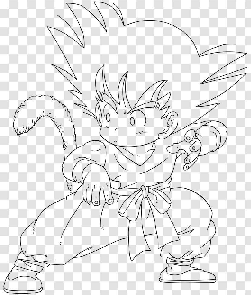Goku Line Art Drawing Dragon Ball Trunks - Akiba Transparent PNG