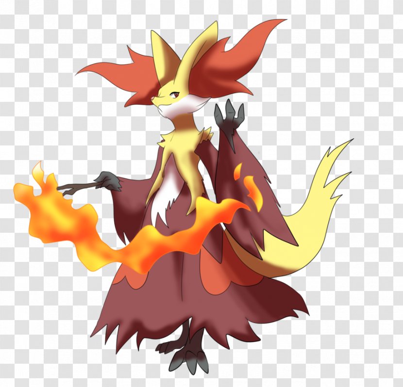 Delphox Pokémon X And Y Evolution Fennekin Braixen - Fictional Character - Scythe Transparent PNG