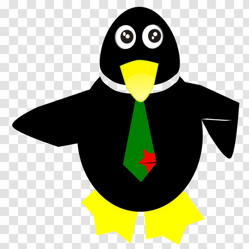 Penguin Necktie - Yellow - Linux Transparent PNG