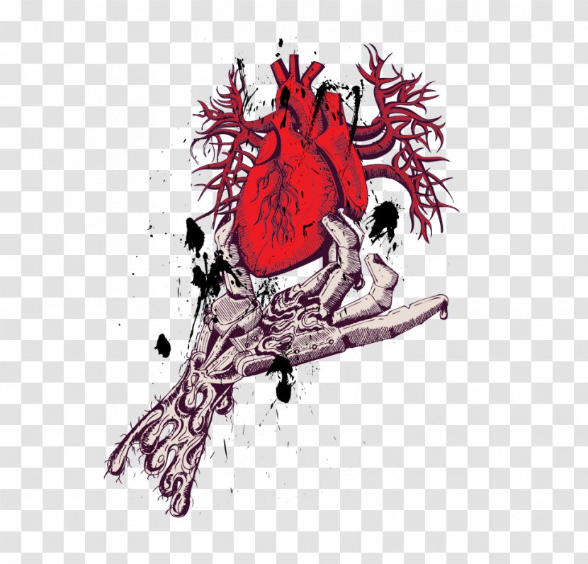 T-shirt - Watercolor - Vector Illustration Heart Transparent PNG