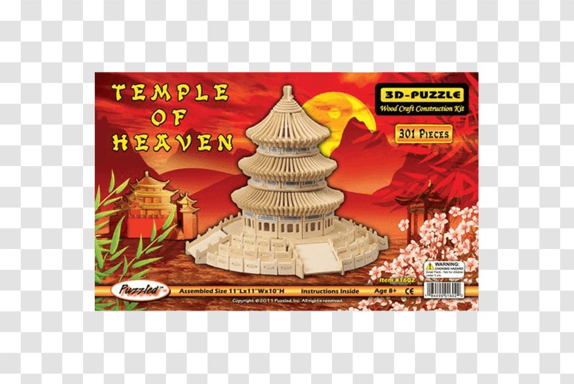Temple Of Heaven 3D-Puzzle Three-dimensional Space - Threedimensional Transparent PNG