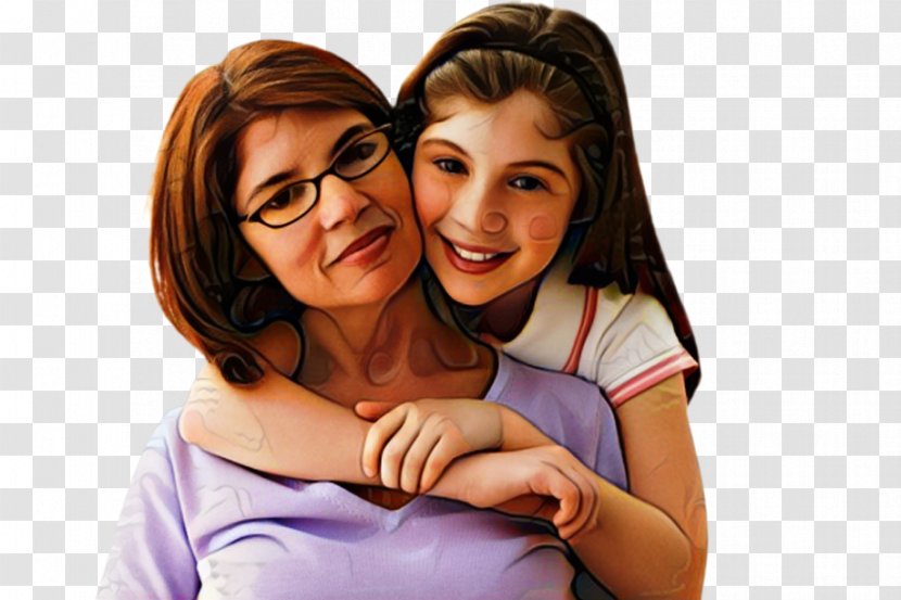 Mother Daughter Son Girl Photography - Hug - Happy Transparent PNG
