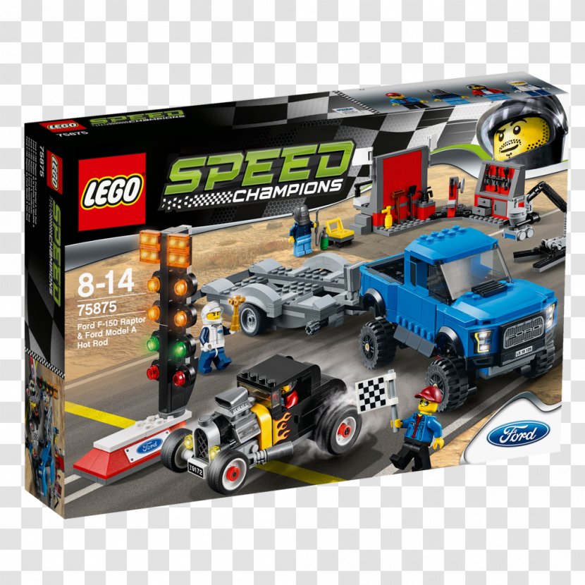 LEGO 75875 Speed Champions Ford F-150 Raptor & Model A Hot Rod Lego Jurassic World - Group Transparent PNG