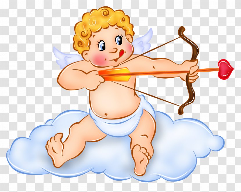 Hunte's Gardens Cupid Venus Cuteness Valentine's Day - Watercolor - Cute PNG Picture Transparent PNG