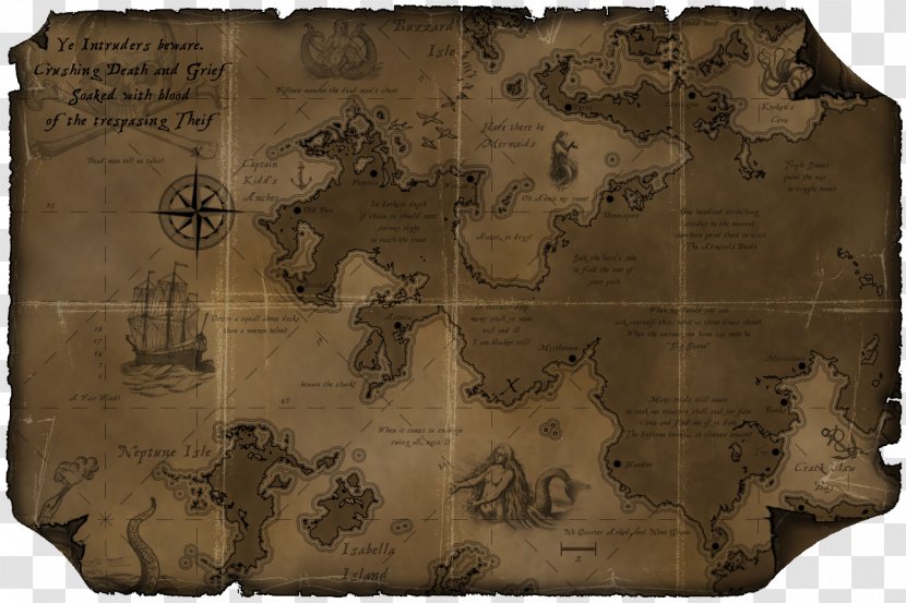 Astoria YouTube Treasure Map Transparent PNG