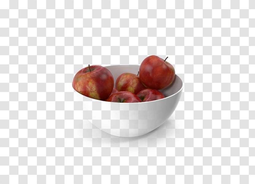 Apple Bowl White - Tableware - Of Red Apples Transparent PNG