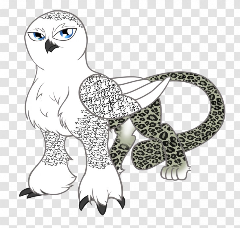 Snowy Owl Griffin Eagle Drawing - Beak Transparent PNG