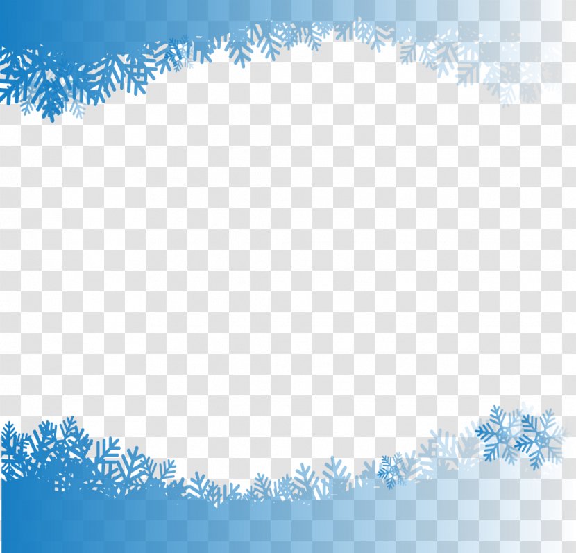 Snowflake Computer File - Schema - Vector Hand-painted Border Transparent PNG