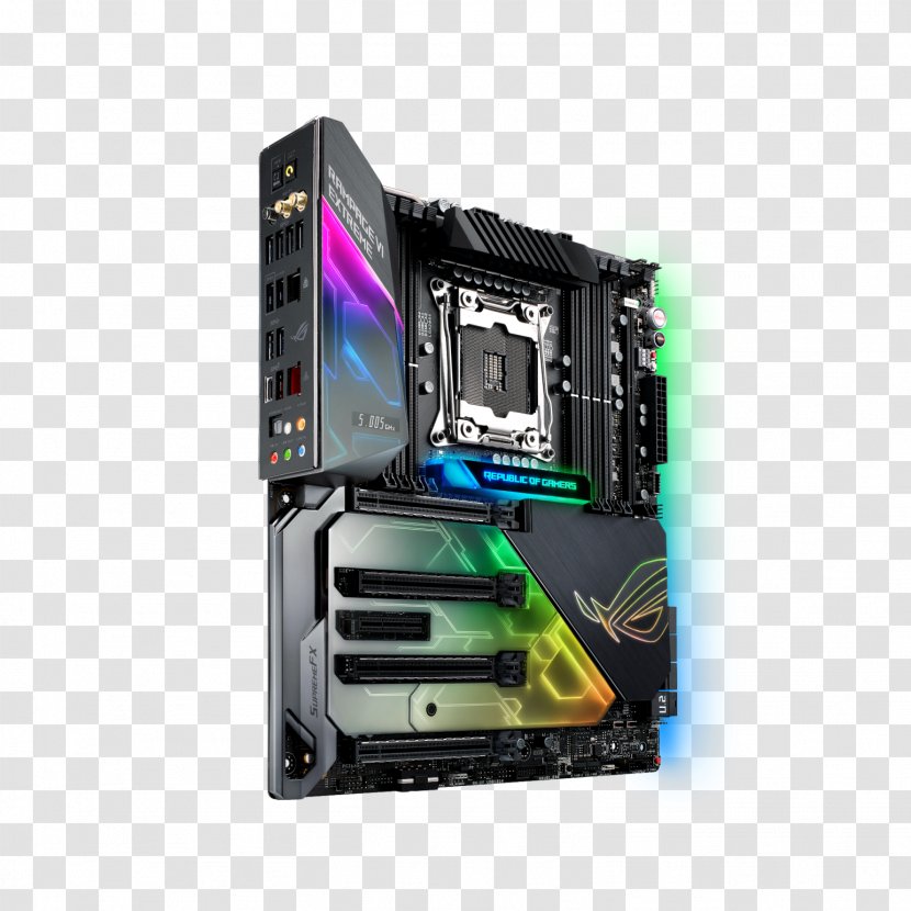 Intel X299 LGA 2066 ROG GAMING MOTHERBOARD RAMPAGE VI APEX ASUS EXTREME - Core - MotherboardExtended ATXLGA2066 SocketX299LGA2066 SocketIntel Transparent PNG