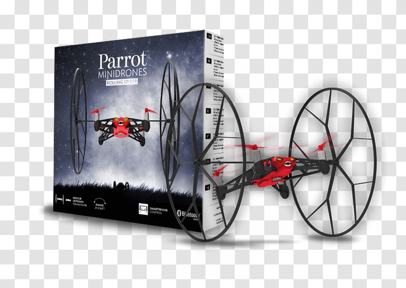 Parrot MiniDrones Rolling Spider Bebop 2 Drone AR.Drone - Robot Transparent PNG
